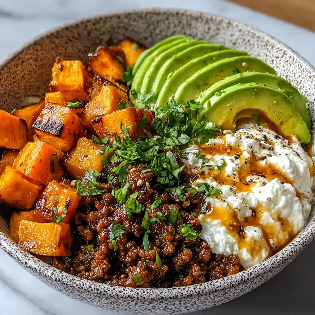 Ground Beef Hot Honey Bowl Recipe - Recipe Image