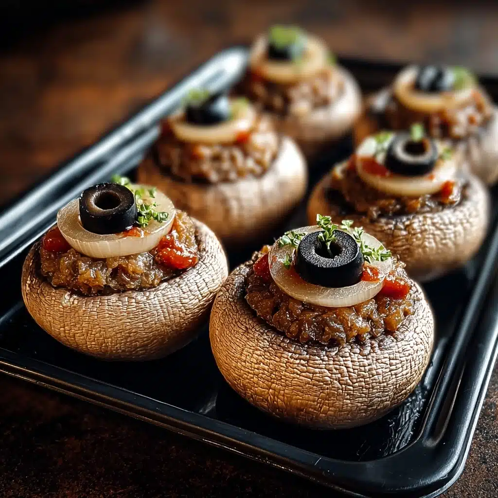 Stuffed Mushroom Eyeballs Recipe - Recipe Image