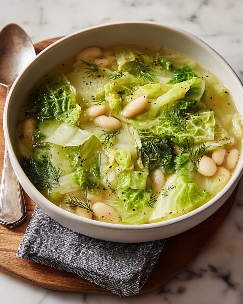 Garlicky Cabbage Soup Recipe