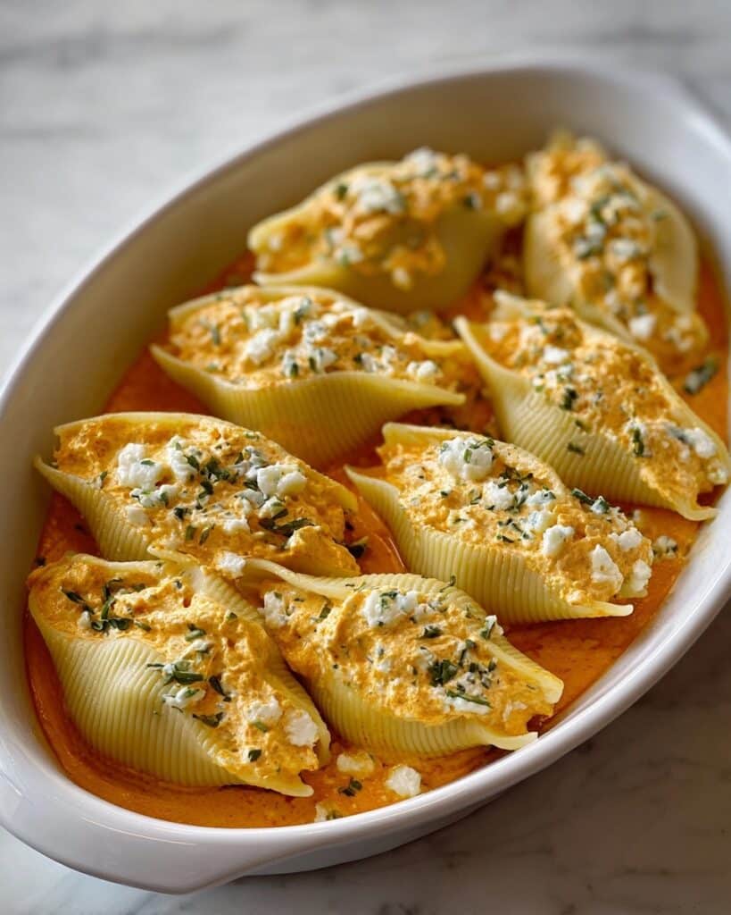 Creamy Pumpkin Ricotta Stuffed Shells Recipe