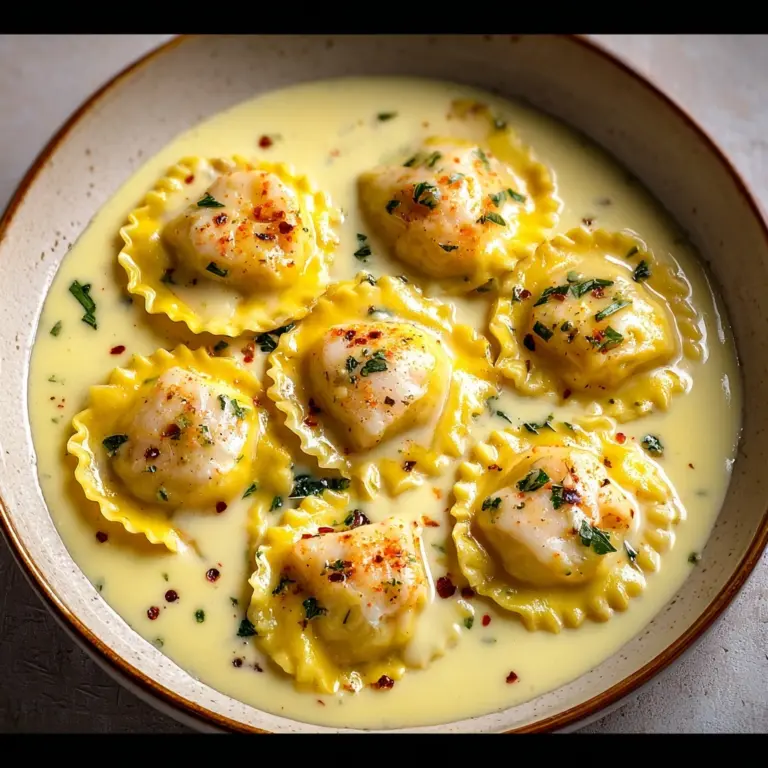 Lobster Ravioli in Lemon Butter Sauce Recipe