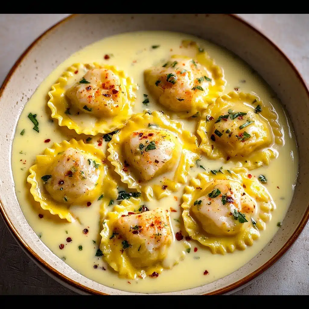 Lobster Ravioli in Lemon Butter Sauce Recipe