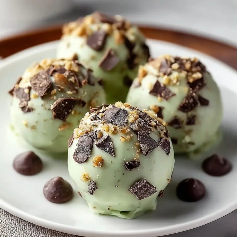 Mint Chocolate Chip Protein Balls Recipe