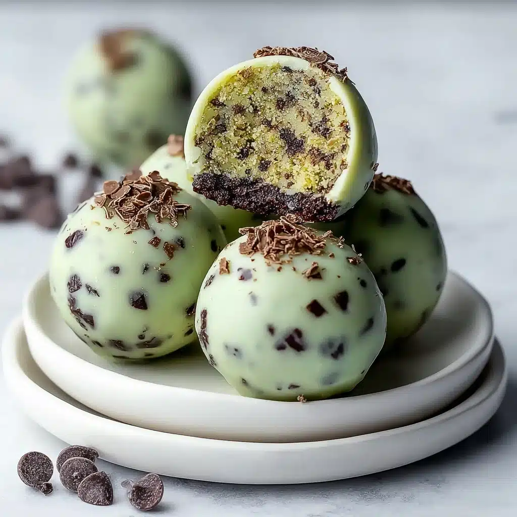 Mint Chocolate Chip Protein Balls Recipe - Recipe Image