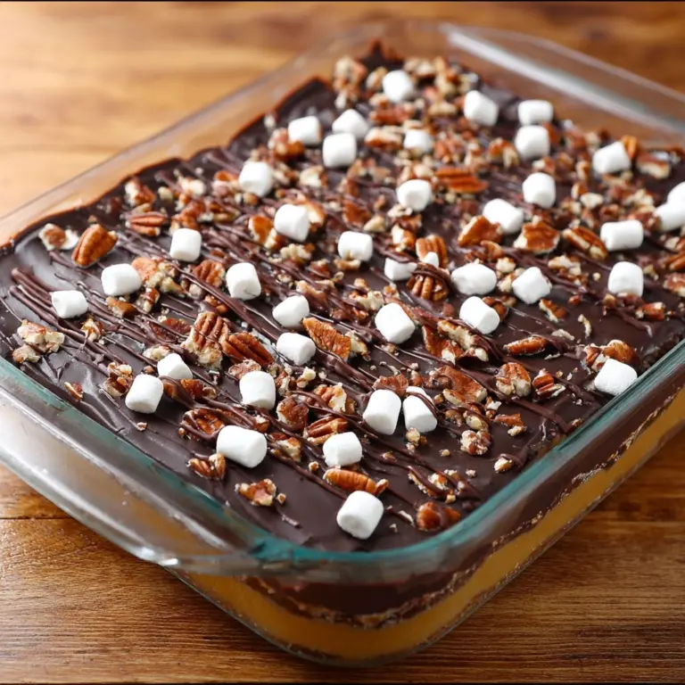 Caramel Turtle Rice Krispie Treats Recipe
