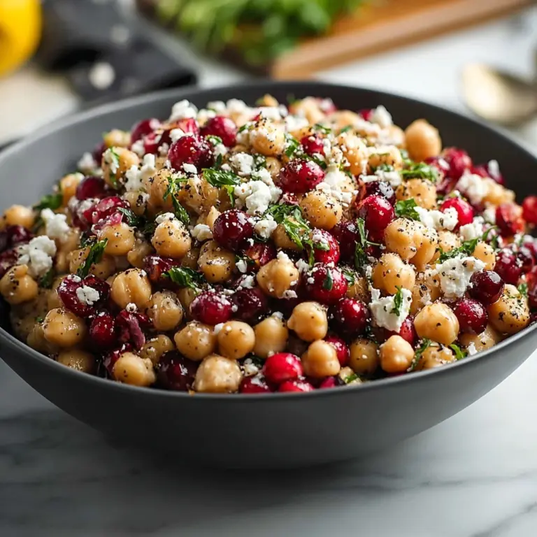 Feta & Cranberry Chickpeas Recipe