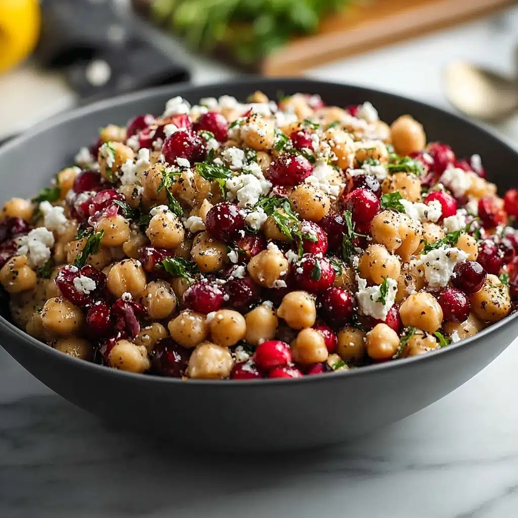 Feta & Cranberry Chickpeas Recipe