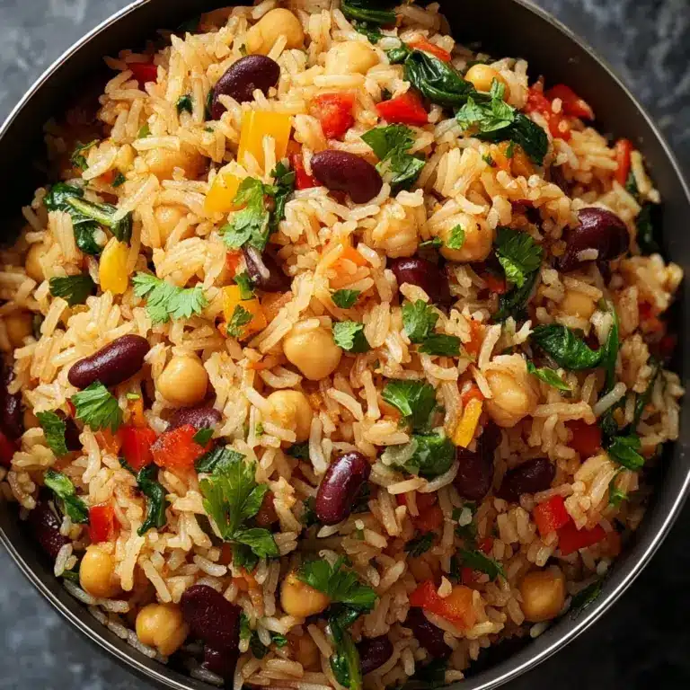 Mediterranean Rice and Beans Recipe