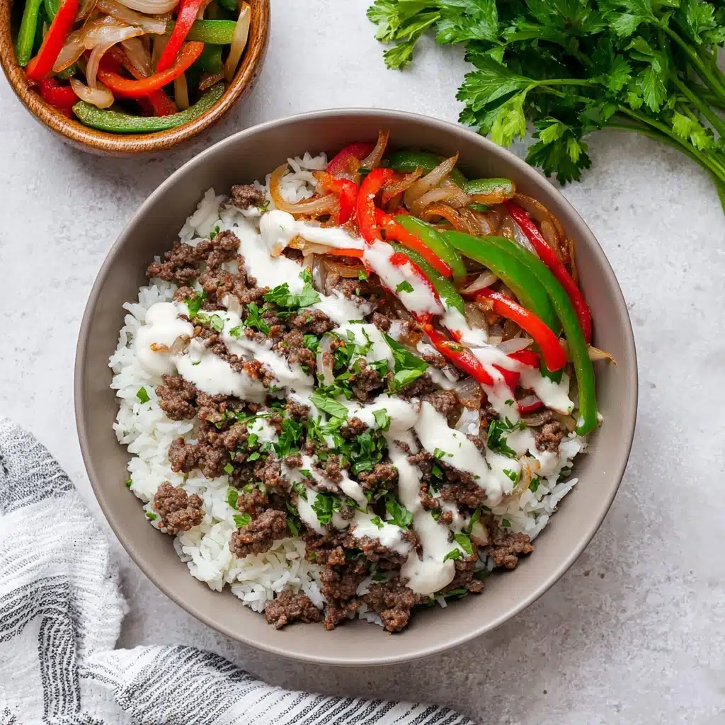 Philly Cheesesteak Bowl Recipe - Recipe Image