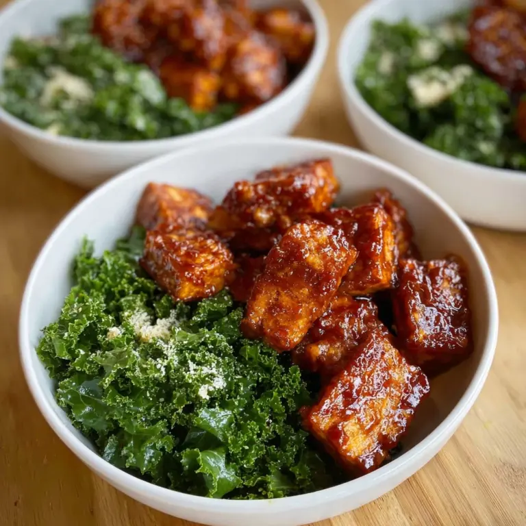 Crispy Buffalo Tofu with Caesar Salad Recipe