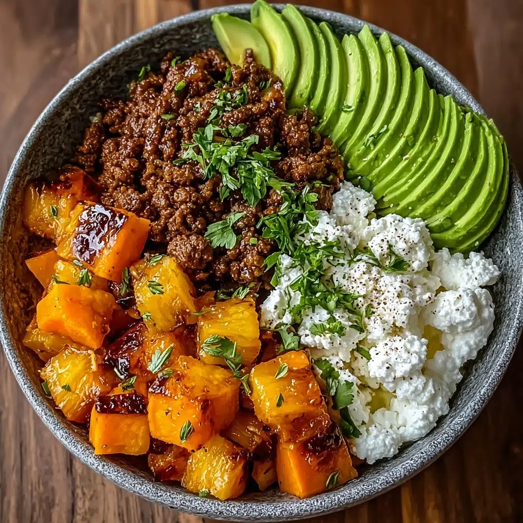 Ground Beef Hot Honey Bowl Recipe - Recipe Image