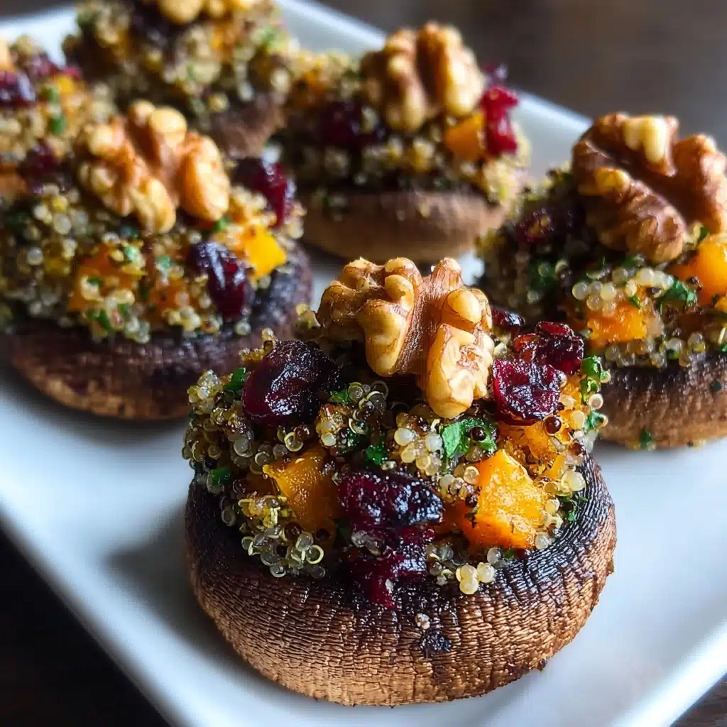 Autumn Harvest Stuffed Portobello Mushrooms Recipe - Recipe Image