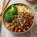Vegan Sticky Sesame Chickpeas Recipe