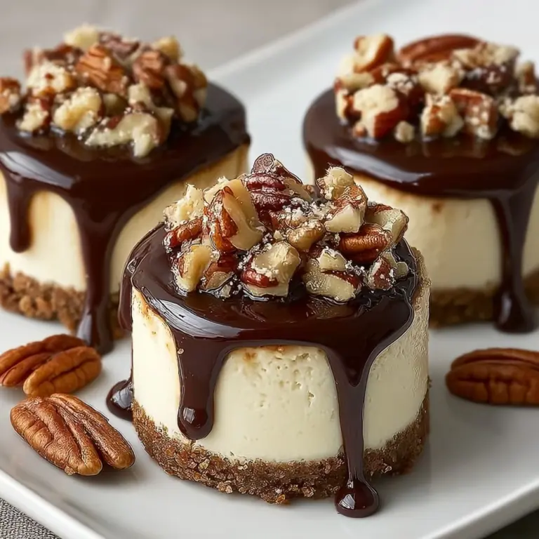No Bake Turtle Mini Cheesecake Recipe