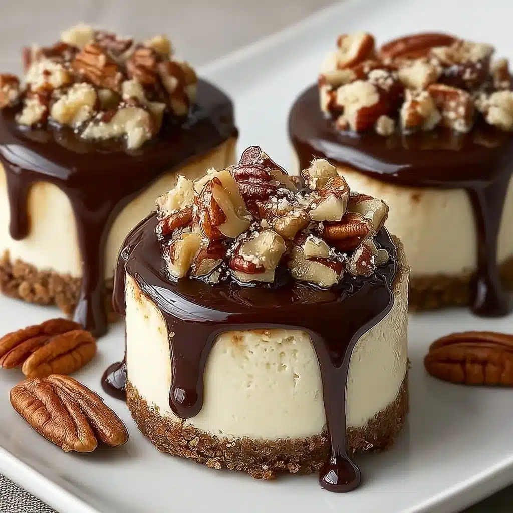 No Bake Turtle Mini Cheesecake Recipe