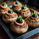 Stuffed Mushroom Eyeballs Recipe