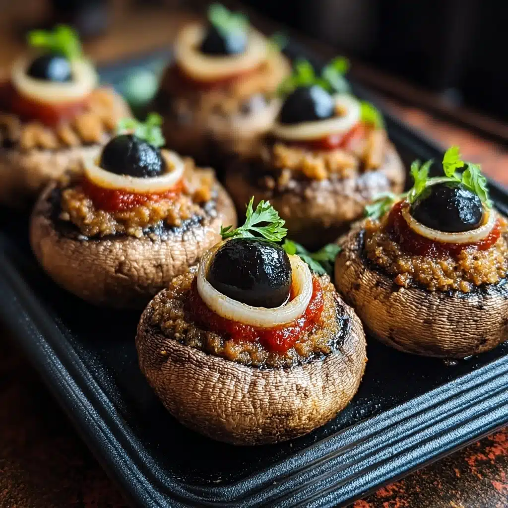 Stuffed Mushroom Eyeballs Recipe