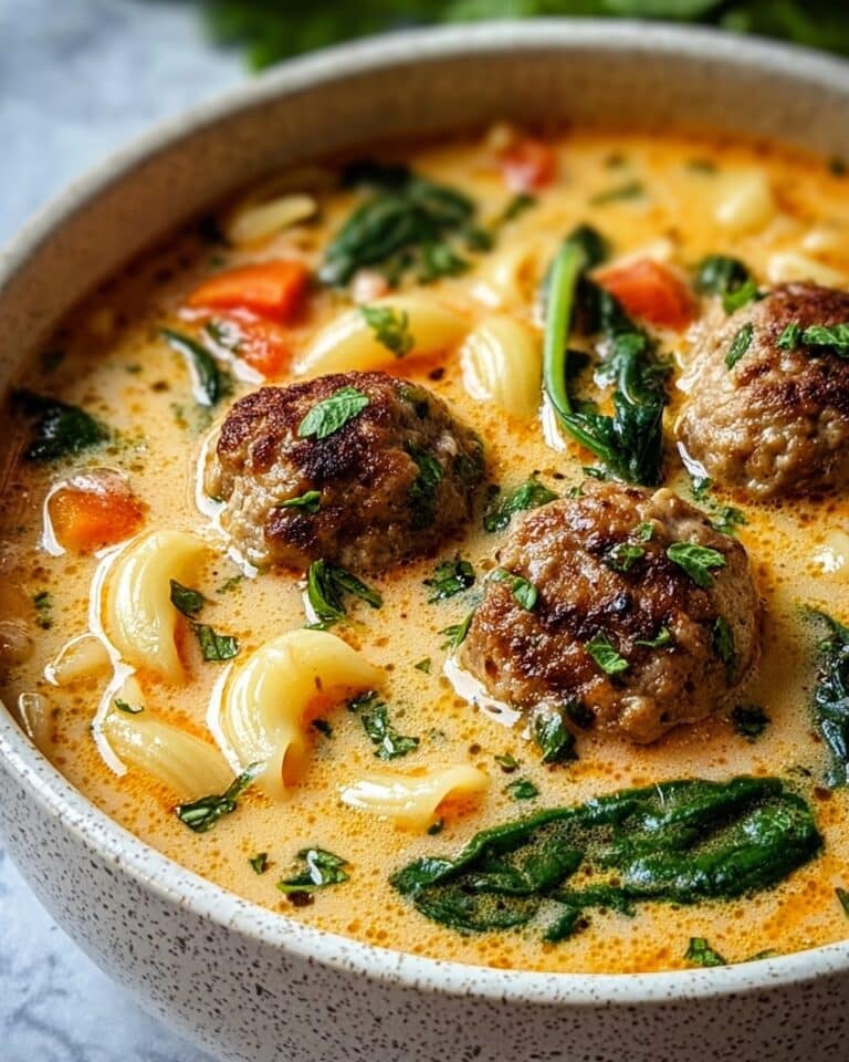 Creamy Italian Meatball Soup Recipe