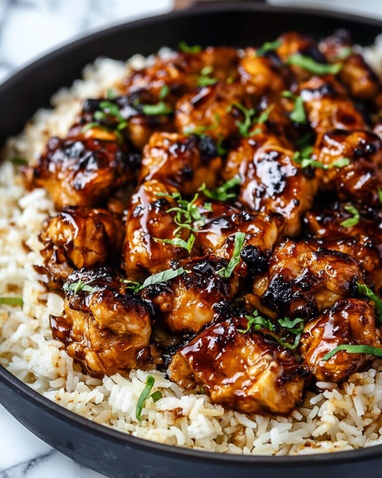 One-Pan Honey BBQ Chicken Rice Recipe