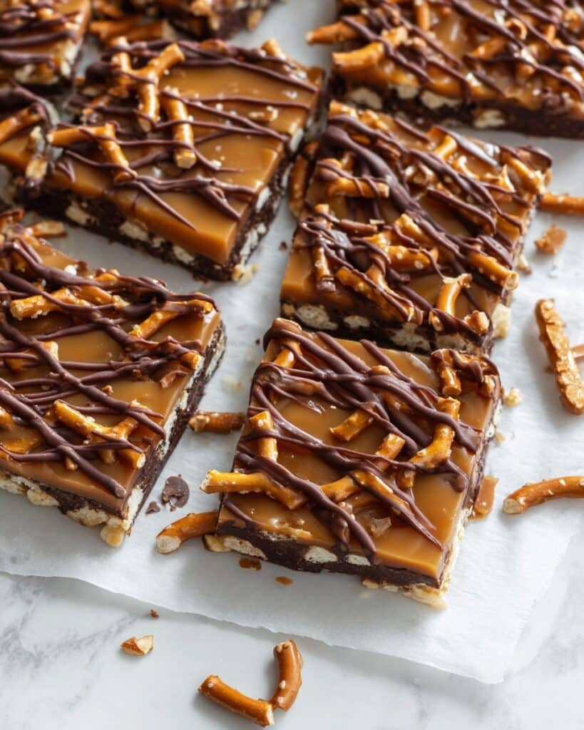 Salted Caramel Pretzel Bark Recipe