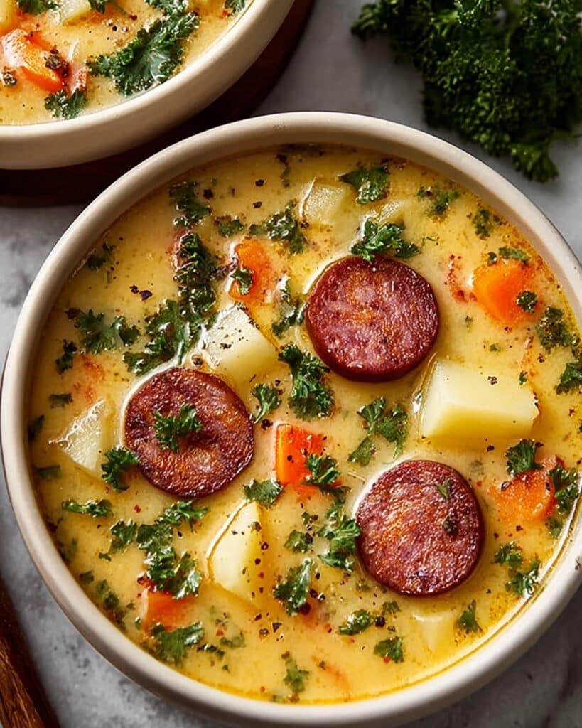 Slow Cooker Cajun Potato Soup Recipe