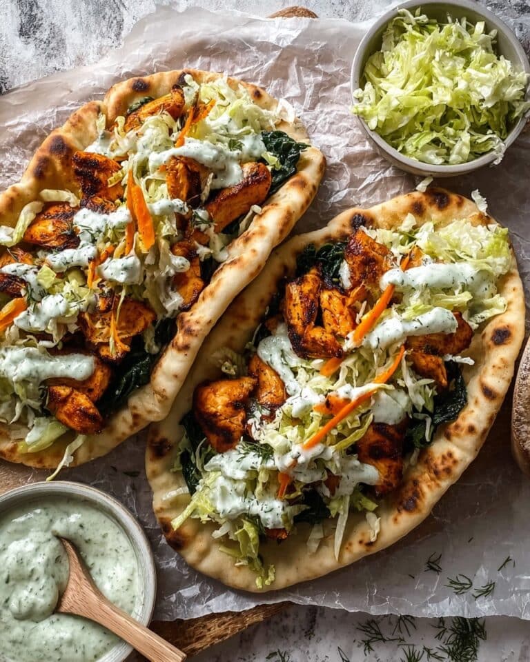 Sheet Pan Chicken Pitas with Herby Ranch Recipe