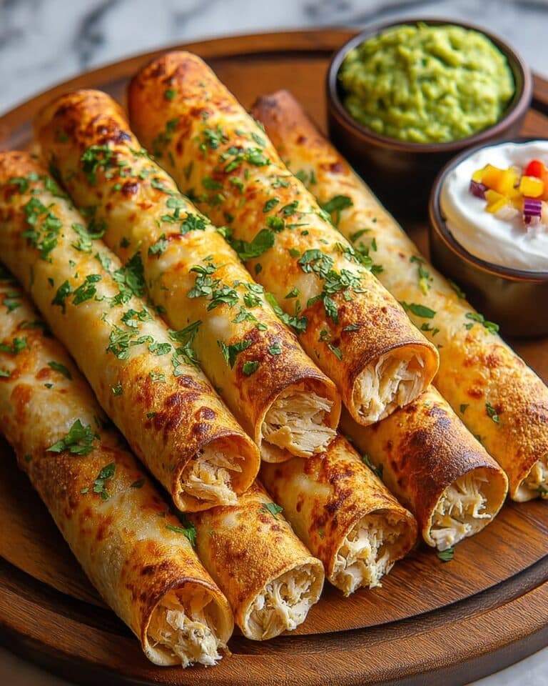 Oven Baked Chicken Taquitos Recipe