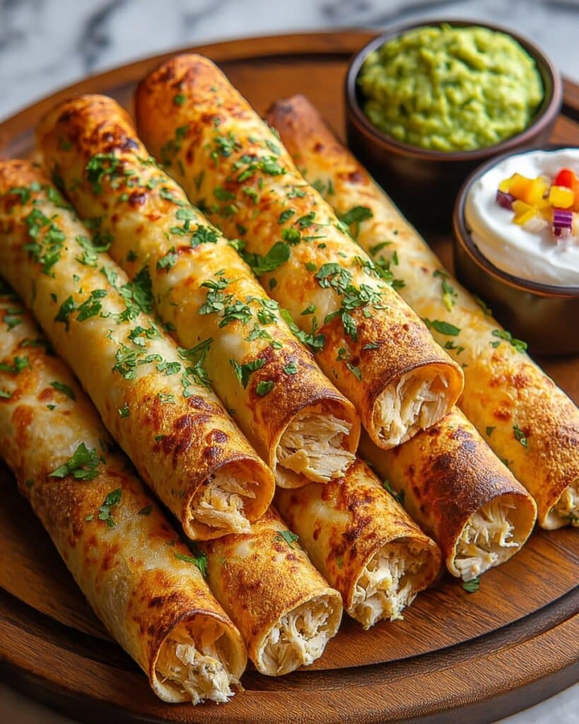 Oven Baked Chicken Taquitos Recipe