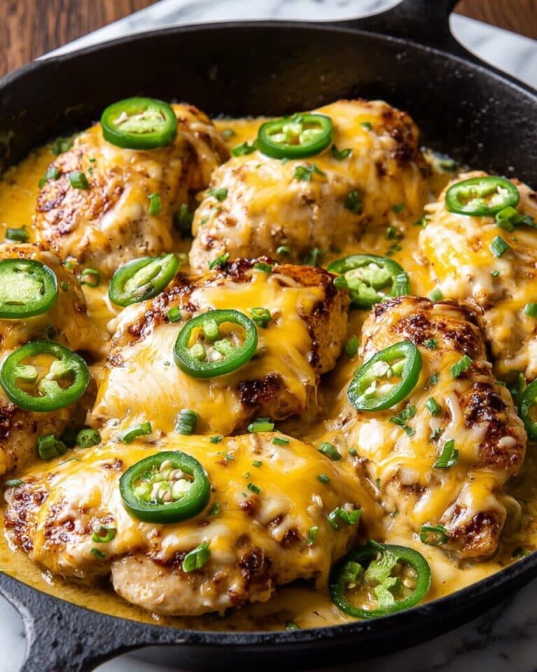 One Pan Cheesy Jalapeño Chicken Recipe