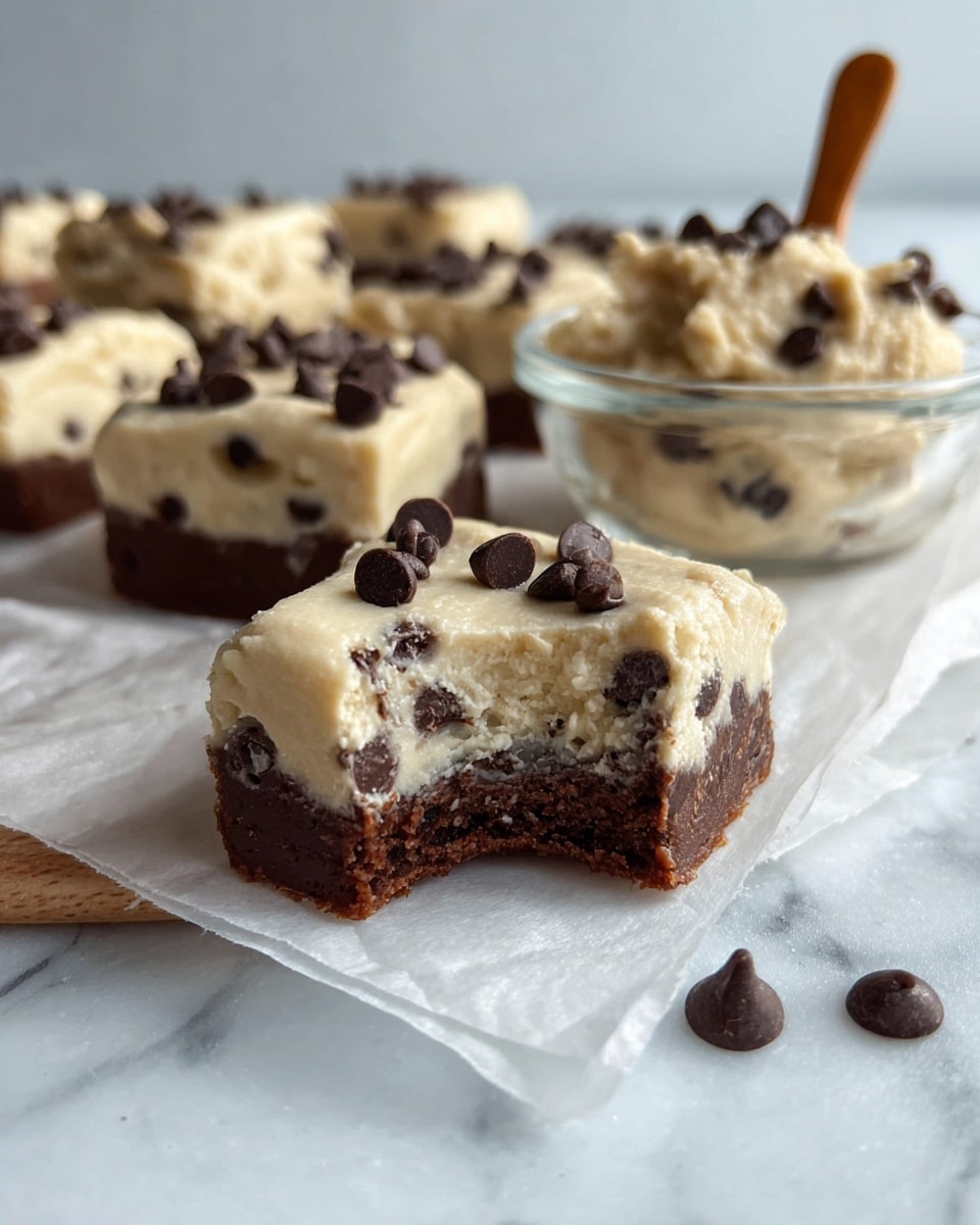 Protein Packed Cookie Dough Brownies Recipe