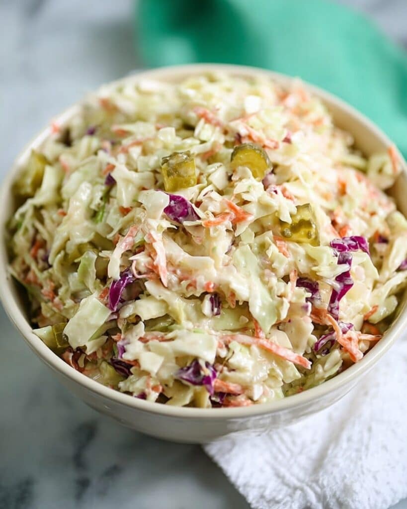 Dill Pickle Coleslaw Recipe