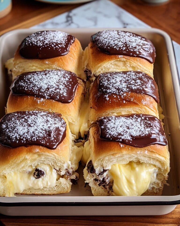 Boston Cream Pie Stuffed Hawaiian Rolls Recipe