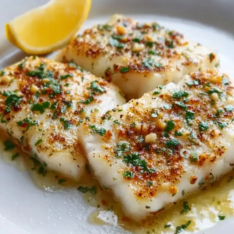 Garlic Butter Baked Cod Recipe
