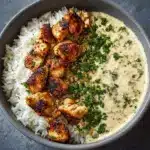 Creamy Garlic Chicken Bowls Recipe