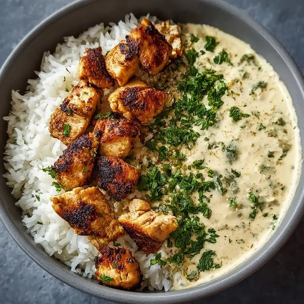 Creamy Garlic Chicken Bowls Recipe