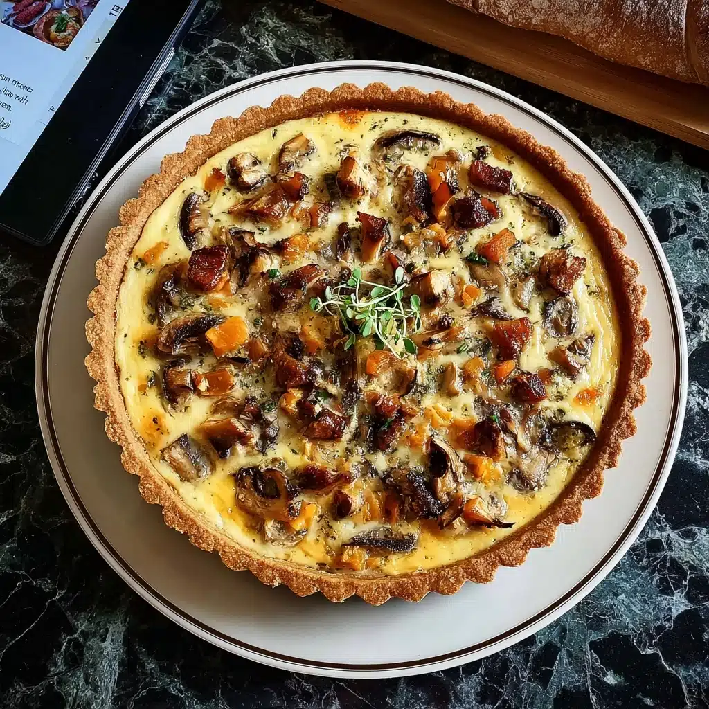 Pumpkin Sage & Mushroom Tart Recipe - Recipe Image