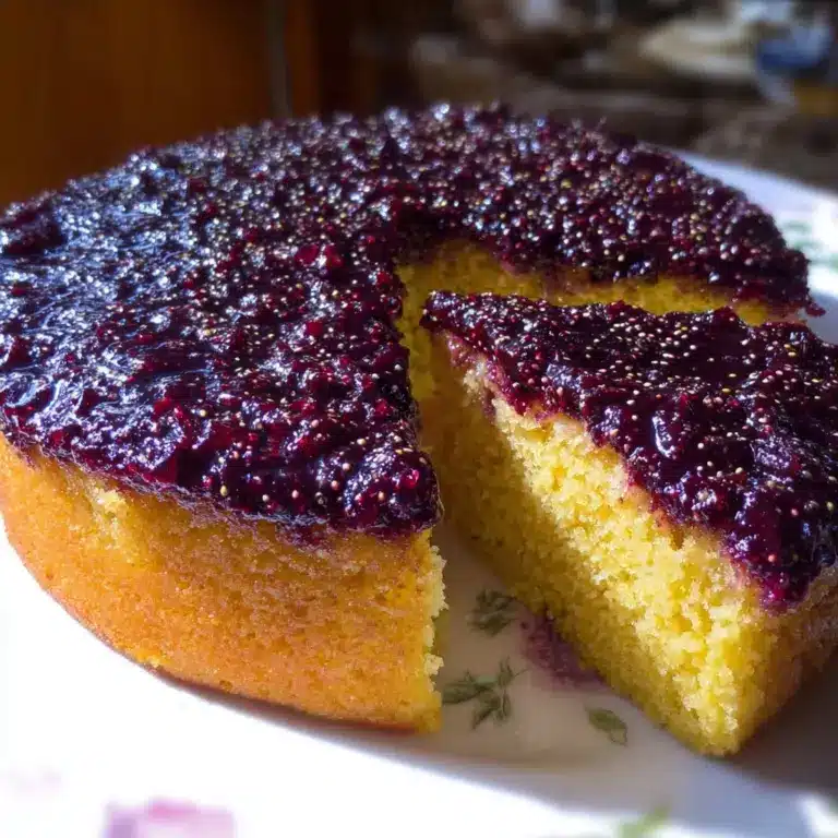 Best Homemade Blueberry Upside Down Cake Recipe