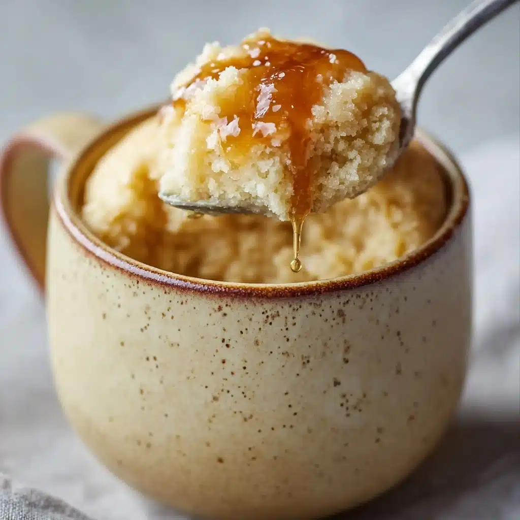 Fluffy Almond Cottage Cheese Mug Cake Recipe - Recipe Image