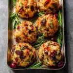 Cranberry & Turkey Stuffing Balls Recipe