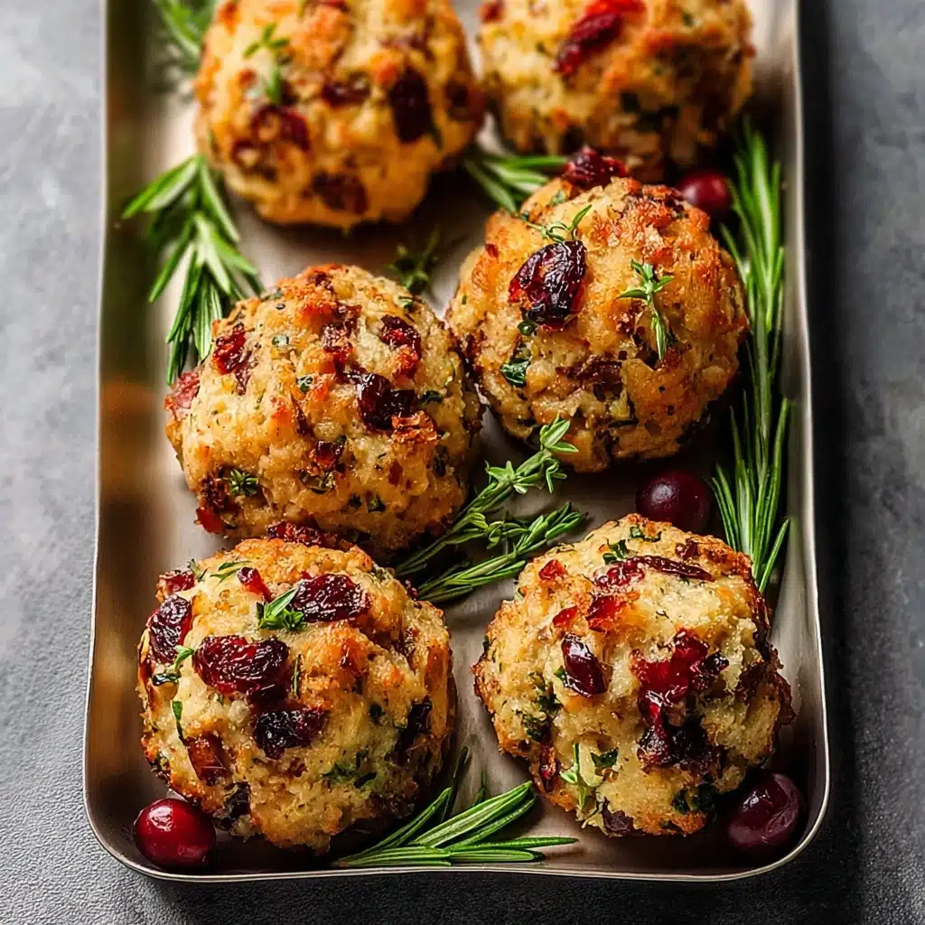 Cranberry & Turkey Stuffing Balls Recipe
