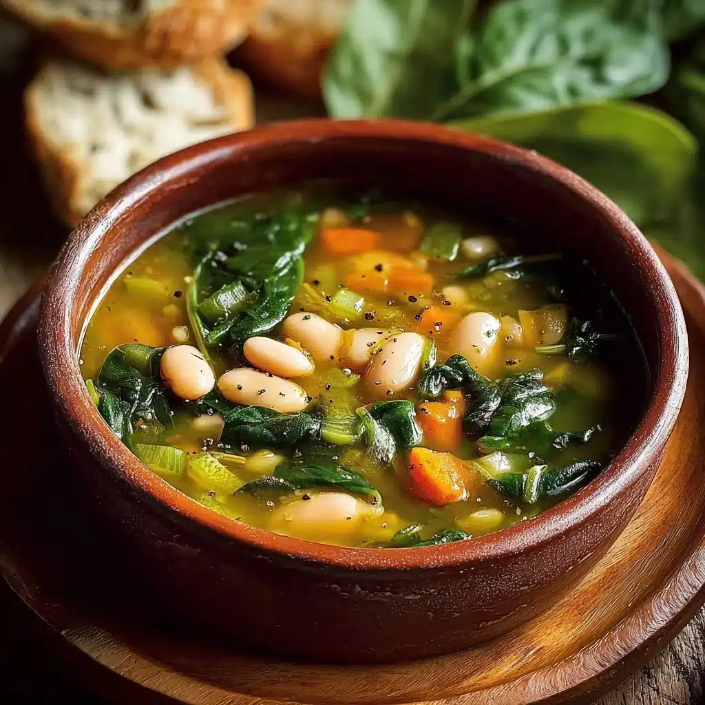 Spinach, Lentil, and Butter Bean Soup Recipe - Recipe Image