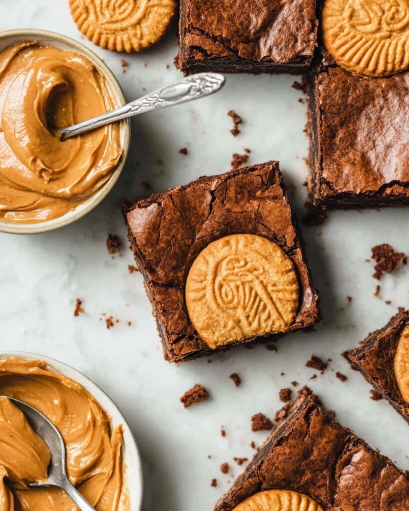 Fudgy Biscoff Brownies Recipe