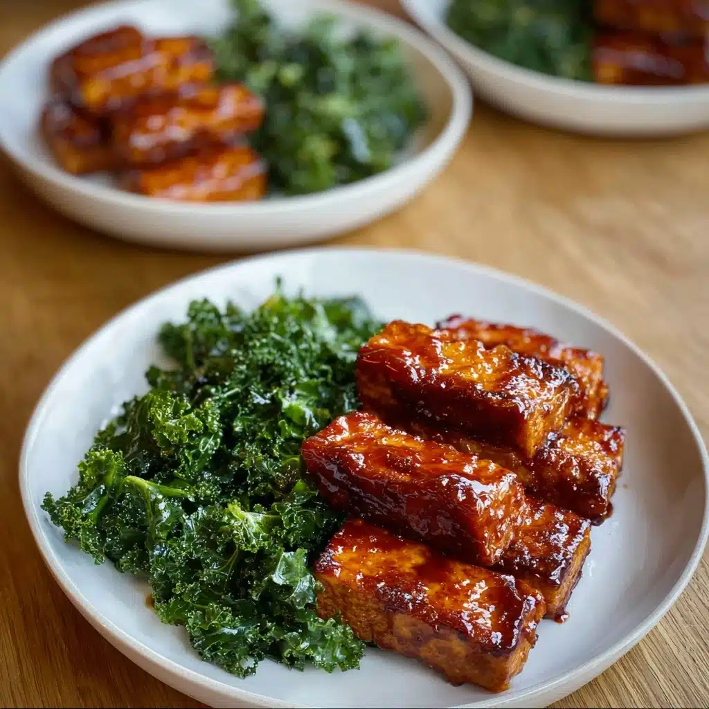 Crispy Buffalo Tofu with Caesar Salad Recipe - Recipe Image