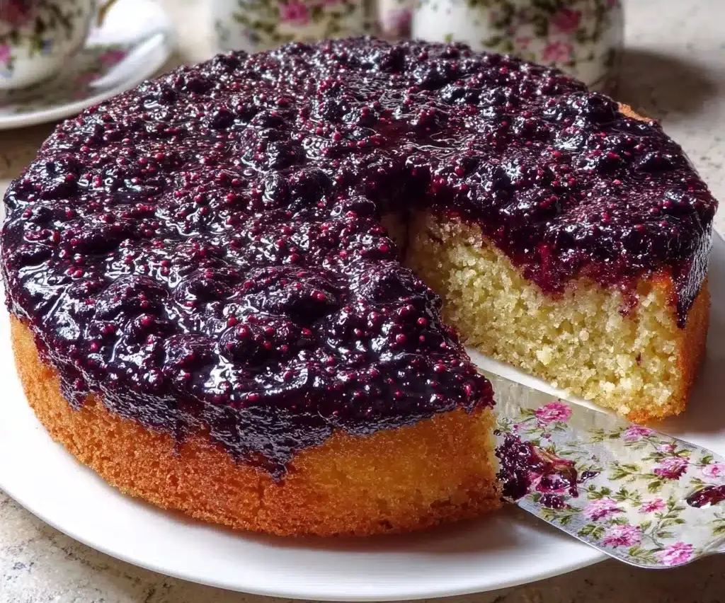 Best Homemade Blueberry Upside Down Cake Recipe