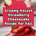 Velvet Strawberry Cheesecake Recipe