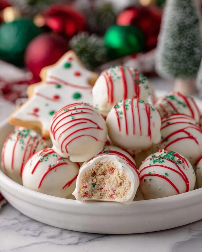 Christmas Tree Cake Truffles with Little Debbie Cakes Recipe