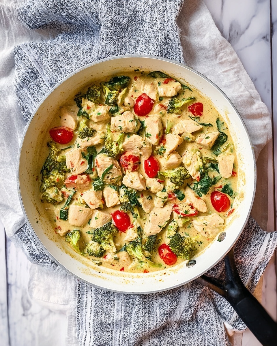Garlic Chicken with Broccoli and Spinach Recipe