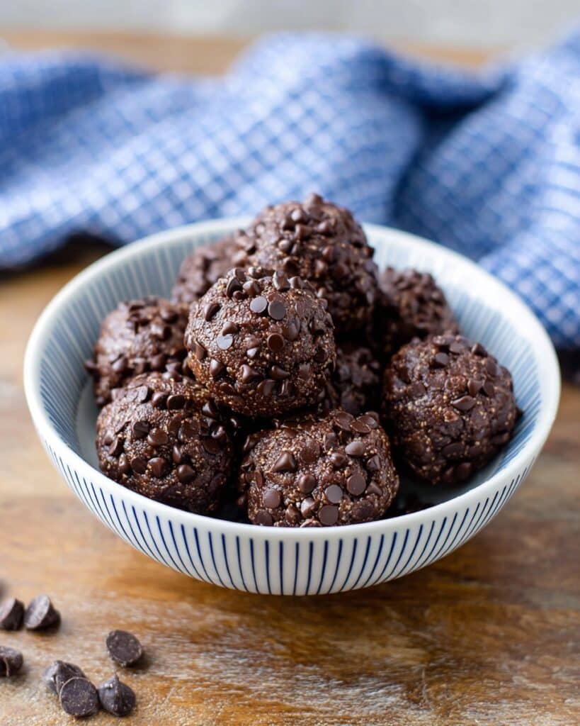 No-Bake Brownie Protein Bites Recipe