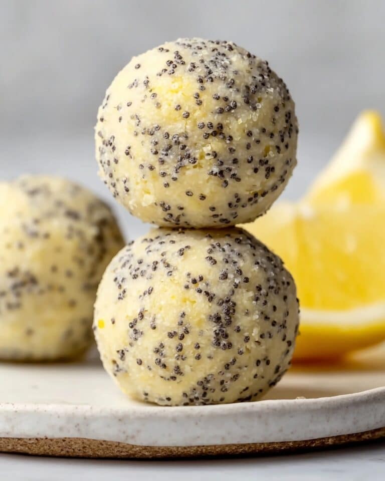 No-Bake Lemon Poppyseed Protein Balls Recipe