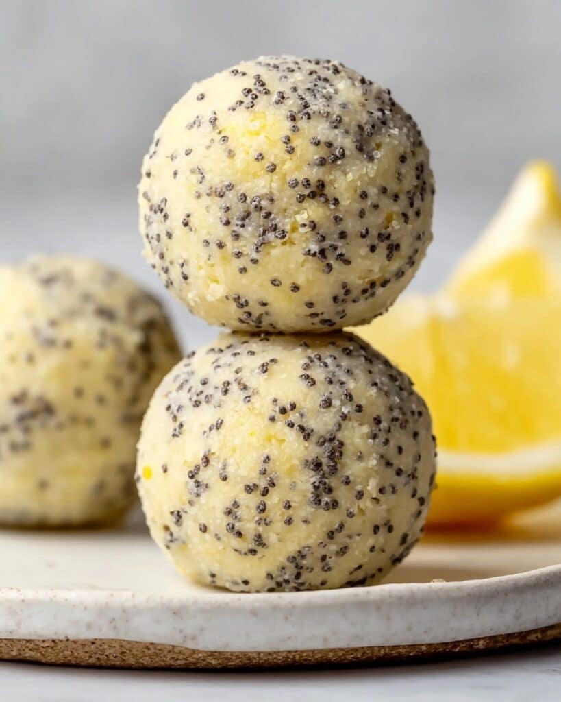 No-Bake Lemon Poppyseed Protein Balls Recipe